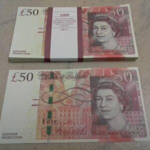 Buy Counterfeit 50 British Pounds – Undetectable Fake Notes